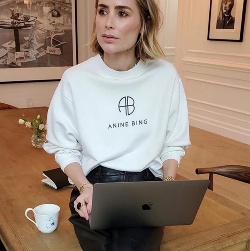 Anine Bing Monogram Ramona sweatshirt